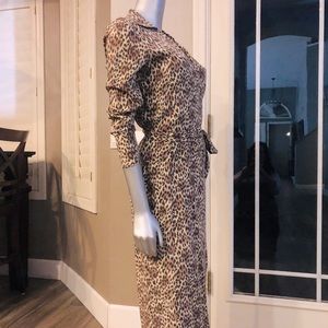 Vintage Clifford & Willis  Silk Leopard Dress